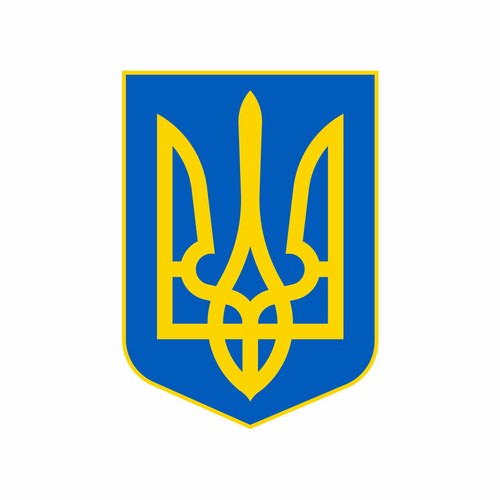 Ukraine wappen bügelbild diy - ukraine,