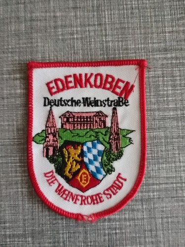 Vintage stoffwappen edenkoben - vintage,